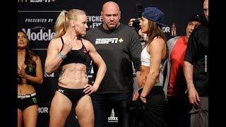 UFC 238: Valentina Shevchenko vs. Jessica Eye Weigh-In Staredown - MMA Fighting