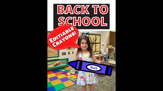 How to edit a poster on paint using my editable crayons for bulletin boards classrooms or office
