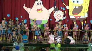 大榮幼兒園第12屆畢業典禮大班竹鼓表演