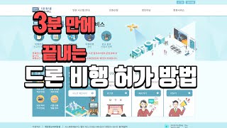 (드론원스톱)3분만에    비행허가 받는방법.