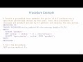 Advanced SQL: SQL/PSM Routines (Procedures)