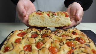 FAMOUS ITALIAN FOCACCIA BREAD ❤️Hearty, tasty and aromatic Bread (English subtitles