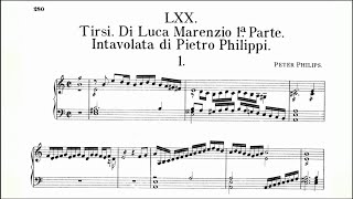 Peter Philips - Tirsi, di Luca Marenzio FVB 70 (Fitzwilliam Virginal Book Vol. 1 No. 70) (Score)