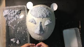 paper mache หน้ากากงิ้วประยุกต์