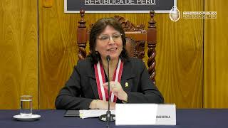 🎙️ Conferencia de prensa de la nueva Fiscal de la Nación, Delia Milagros Espinoza Valenzuela