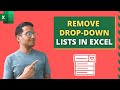 How to Remove Drop Down Lists in Excel (3 Easy Ways)
