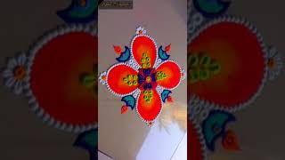 Reverse rangoli 🪔 🌼🪔 🌼 | 😌😌  #youtubeshorts #relaxingvideo #satisfyingvideo #reverse