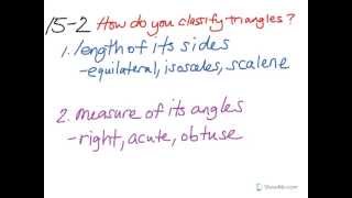 Envision Math Lesson 15-2: Geometry: Triangles