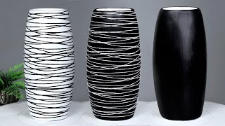 Stylist  Flower Vase making || Cement flower vase - Paper flower vase making