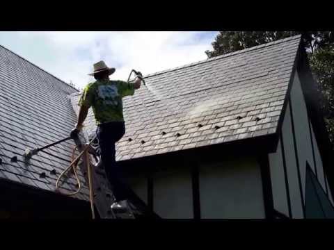 Safe non pressure Slate Roof cleaning Safe non pressure Slate Roof cleaning