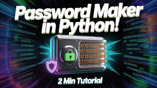 Make a Secure Password Generator with Python in 2 Minutes!🔐Super Easy!