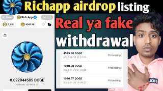 Rich app payment proof | Rich app real ya fake | rich app telegram bot | rich app