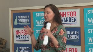 Actress Ashley Judd campaigns in NH on behalf of Warren