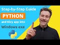 Python Kivy app: Windows exe via PyInstaller: complete guide, recursion error, ModuleNotFound error