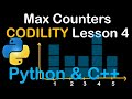 Max Counters in Python and C++: Codility solutions Lesson 4
