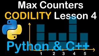 Max Counters in Python and C++: Codility solutions Lesson 4