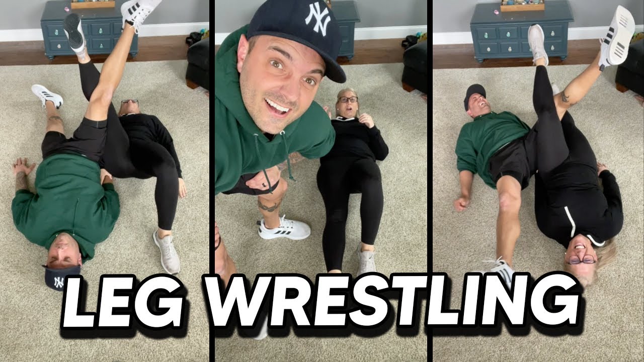 Couples Leg Wrestling Challenge Hilarious Youtube