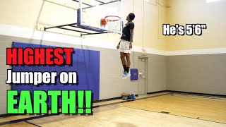 Highest Jumper on Earth! 5'6" Anthony Height!