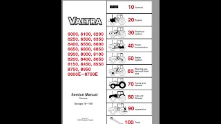 Valtra 6000 and 8000 series  - Workshop Manual