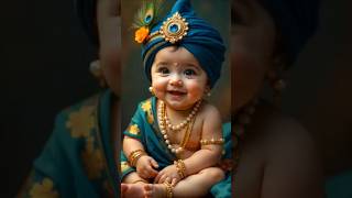 Cute baby krishna Laughing 😂 || Jai Shree Krishna 🦚🪈|| हरे कृष्ण 🙏|| #krishna #baby #cute