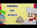 Sandwich making activity for kindergarten || sandwich activity @OnlineLearningForKids