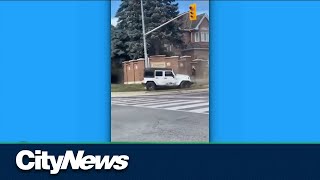 Video captures erratic alleged drunk driver in Brampton