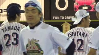 2015セ・リーグ優勝ビールかけ（前半）