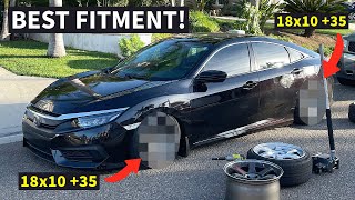 PERFECT WHEEL FITMENT For 10th Gen Honda Civic FC2!