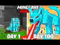 I Survived 100 Days as a DIAMOND WOLF in HARDCORE Minecraft