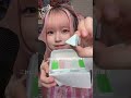 エモすぎるクリームソーダ琥珀糖を食べるasmr🍒 shorts お菓子 asmr eating 琥珀糖