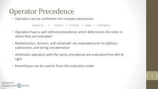 Arithmetic Expressions & Data Conversions