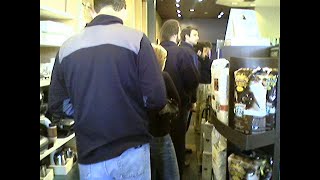 MICHAEL SAVAGE GETS COFFEE AT STARBUCKS