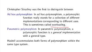 Programming Paradigms β Session 3 (Typed functional programming) β section 1