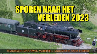 Sporen naar het verleden 2023 / Stoomtrein Goes ~ Borsele / Stoom en Dieseltreinen van “toen”.