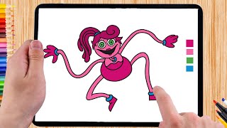How to Draw MOMMY LONG LEGS - Poppy Playtime Drawing - Paintingku
