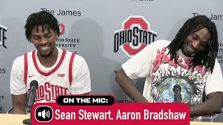 Ohio State's Sean Stewart, Aaron Bradshaw discuss home-opening win vs. Youngstown State