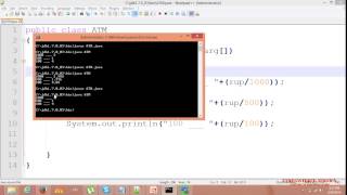 java programming tutorial 9 ATM machine program (sindhi)