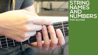 Guitar String Names and Numbers | Identifying Guitar Strings | Video Lesson