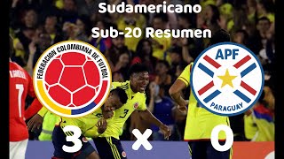 Colombia 3 - 0 Paraguay| Resumen Sudamericano Sub-20