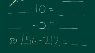 Subtraction: using the split strategy
