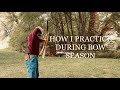 How I practice with a traditional bow during archery season