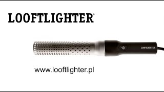 Looftlighter rozpala drewno w kominku