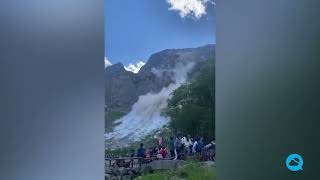 Impressive landslide on Changbai Mountain, China