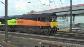 Colas Rail's 66849 'Wylam Dilly' rumbles through York 03-11-11