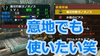 【MHXX実況】【ガノガノス】水と火の双剣、その名はガノガノス＆BGMが綺麗に撮れました！！マニアックからメジャーまで双剣なんでも紹介シリーズ！【モンハンダブルクロス】