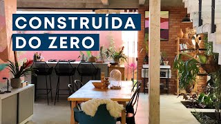 Casa CONSTRUÍDA DO ZERO pelos moradores e COM ATELIÊ