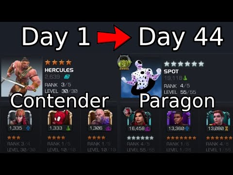 Esta es la historia de cómo me convertí en Paragon en 44 días (sin gastar) Marvel Contest Of Champions