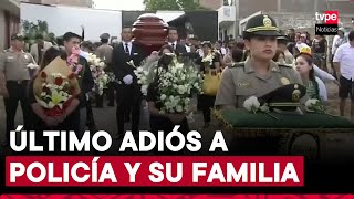 Tragedia en Real Plaza Trujillo: dolor y clamor de justicia en último adiós a policía y su familia