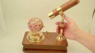 Glass Globe Musical Kaleidoscope that plays Fur Elise by Beethoven