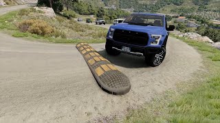 Mobil vs Speed bumps compilation #37 beamng drive Live 6